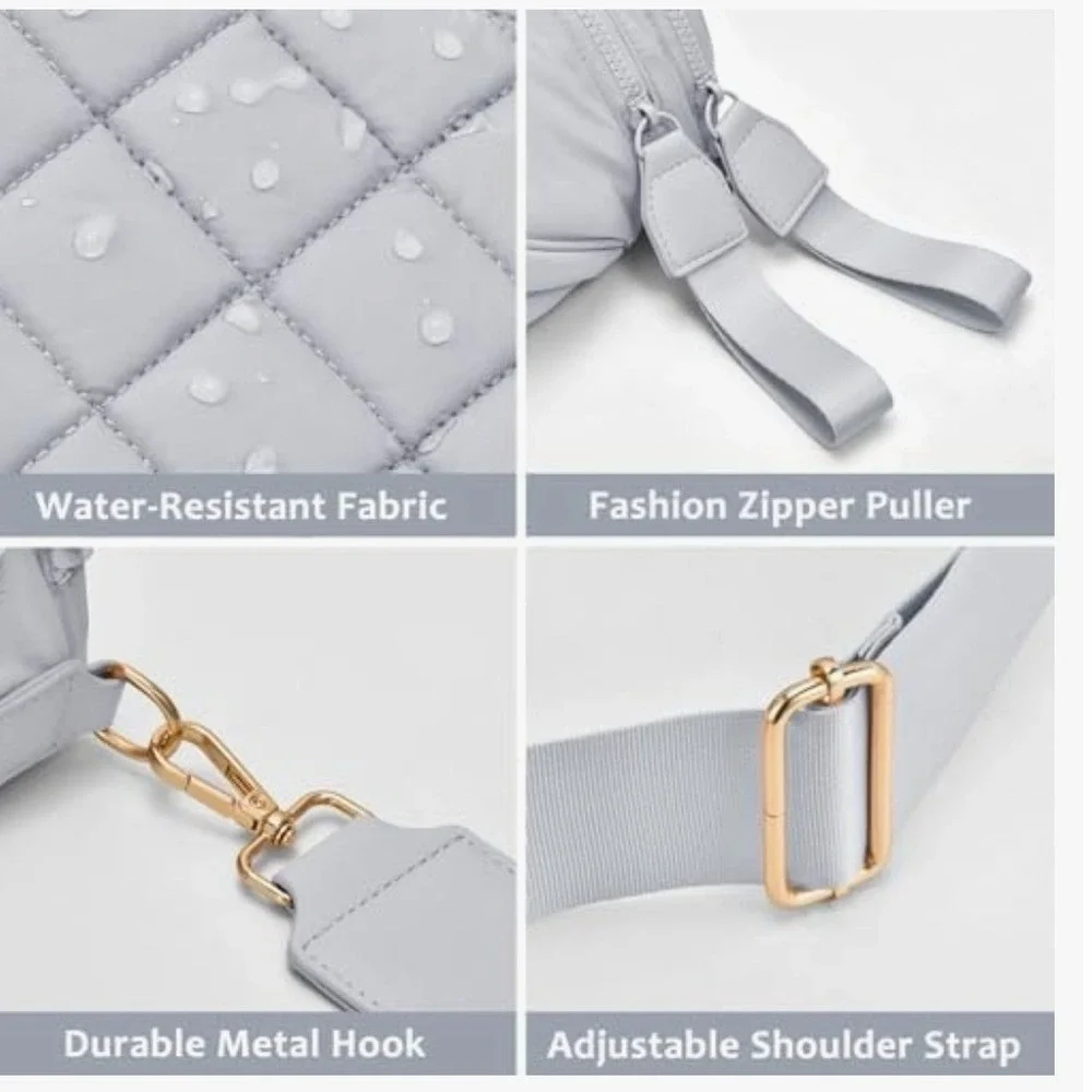 Oscaurt Crossbody Bag for Women, Elegant Fanny Pack Waterproof Waist Bag